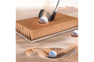 HamRoRung Bunker Practice Mat, Golf Bunker Mat, Simulates The Real Golf Course Bunker, for Practicing Golf Chipping Skills, Indoor Golf Simulator Bunker Practice Mat, Stainless Steel Base More Stable
