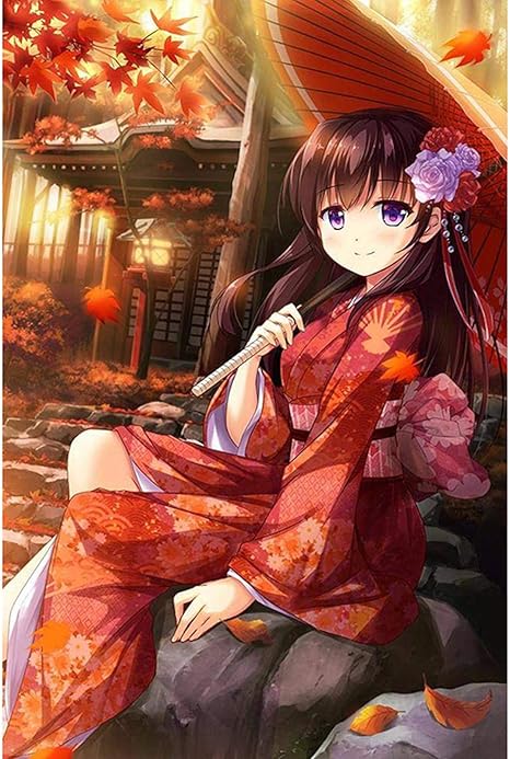 Amazon Co Jp フルダイヤモンド刺繡モザイクアニメ少女5dクロスステッチフルドリルダイヤモンド絵画diyステッカー装飾絵画 Diy 工具 ガーデン