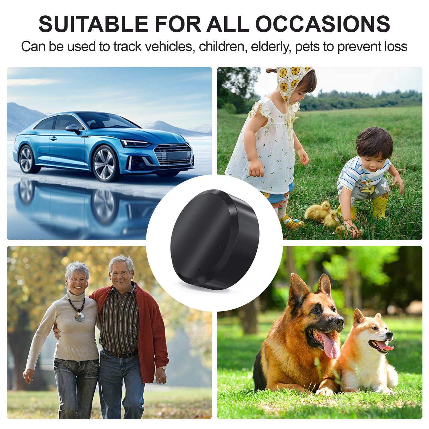 Mini GPS Tracker for Vehicles: Tracker Device for Vehicles No Subscription No Monthly Fee GPS Tracker for Car Kids Dogs Trucks Magnetic GPS Tracking Device (GF11-5)