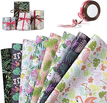 pix Tropical Wrapping Paper Uk amazon co uk