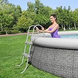 Bestway 33 Inch Pool Ladder with Steps Easy Assembly Corrosion Resistant Frame view 3