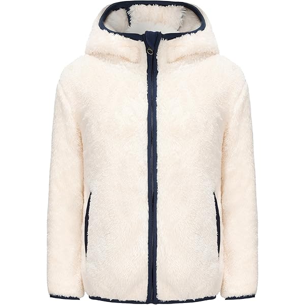Amazon.com: Lucky Brand Girls' Full Zip Sherpa Fleece Hoodie