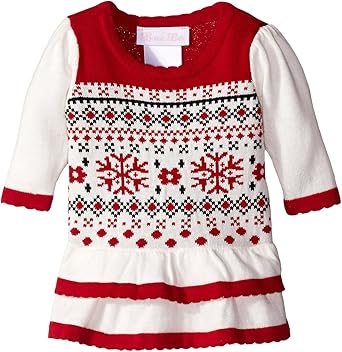 baby girl red sweater dress