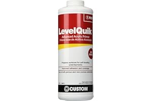 CUSTOM BLDG PRODUCTS CPQT LevelQuik Concrete Bonding Latex Primer, 1 Qt Bottle, Liquid, 32 Fl Oz (Pack of 1), White
