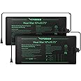 VIVOSUN 2 Pack Durable Waterproof Seedling Heat Mat Warm Hydroponic Heating Pad 10 x 20.75 Inch