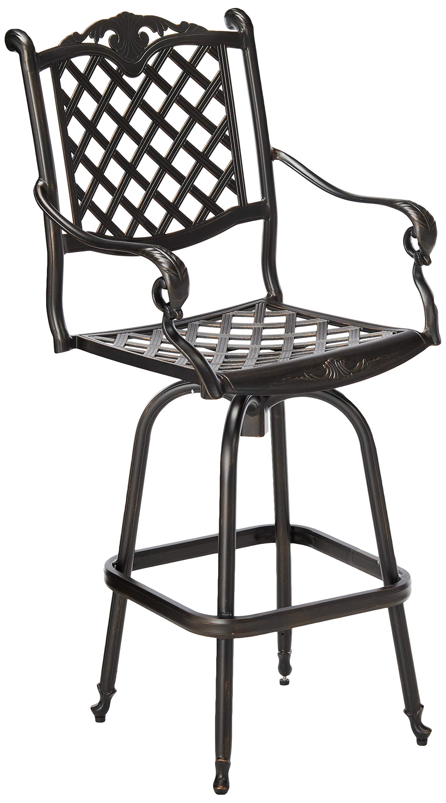 Christopher Knight Home Avon Outdoor Cast Aluminum Bar Stool