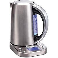Hamilton Beach Professional Digital LCD Temperature Control Electric Tea Kettle, Water Boiler & Heater, 1.7 Liter, Fast Boili