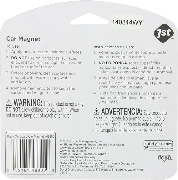 safety 1st baby on board sign