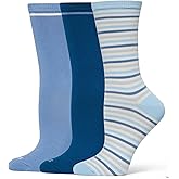 HUE Women's Super Soft Crew Sock 3 Pair Pack