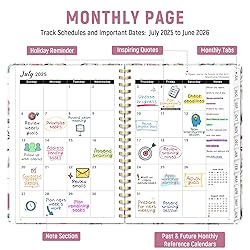 Planner 2025-2026, Monthly and Weekly Calendar