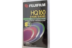 Fujifilm HQ160 VHS Video Cassette Tape - 8 hour in EP Mode - 1 count