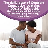 Centrum Conception Vitamins for Women Fertility 400μg Folic 30 Tablets view 4