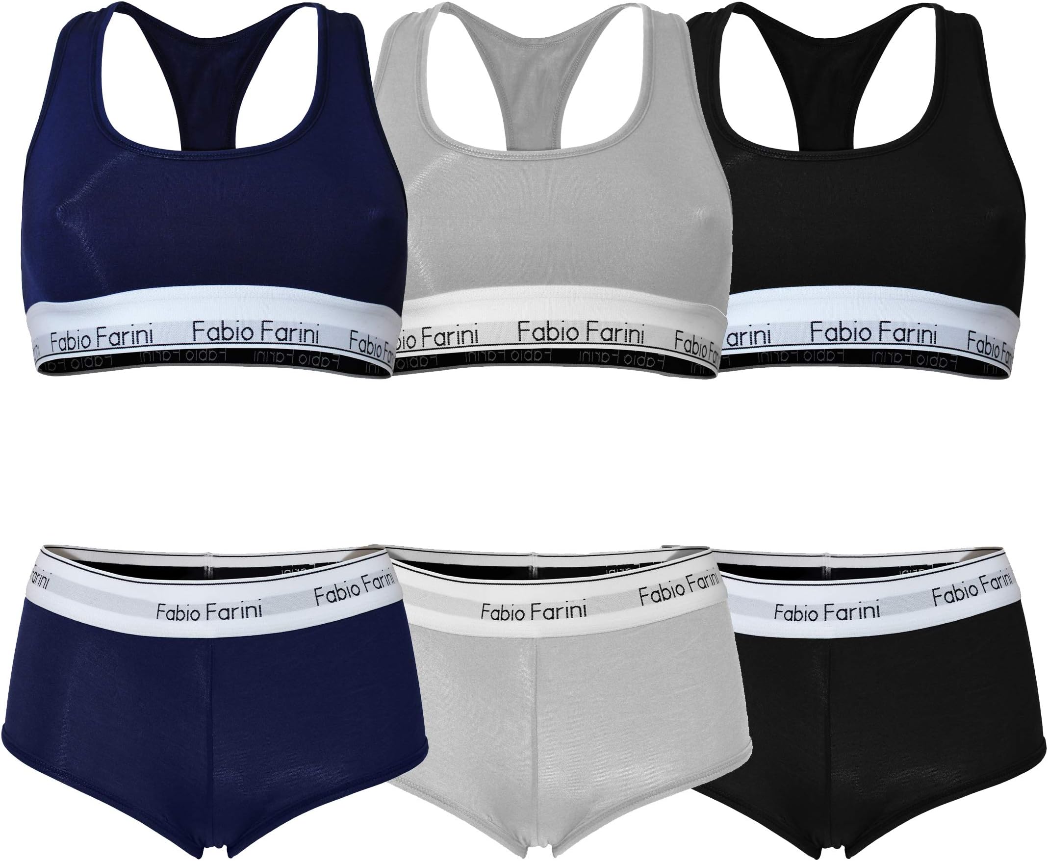 Sport Bustier Bralette Racerback and Panty Set