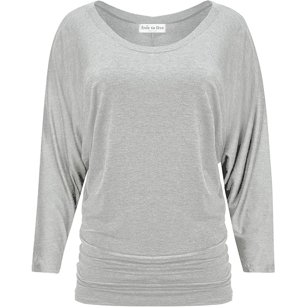 Danskin Women's R&r Crisscross Tunic, Cream Heather/Grey