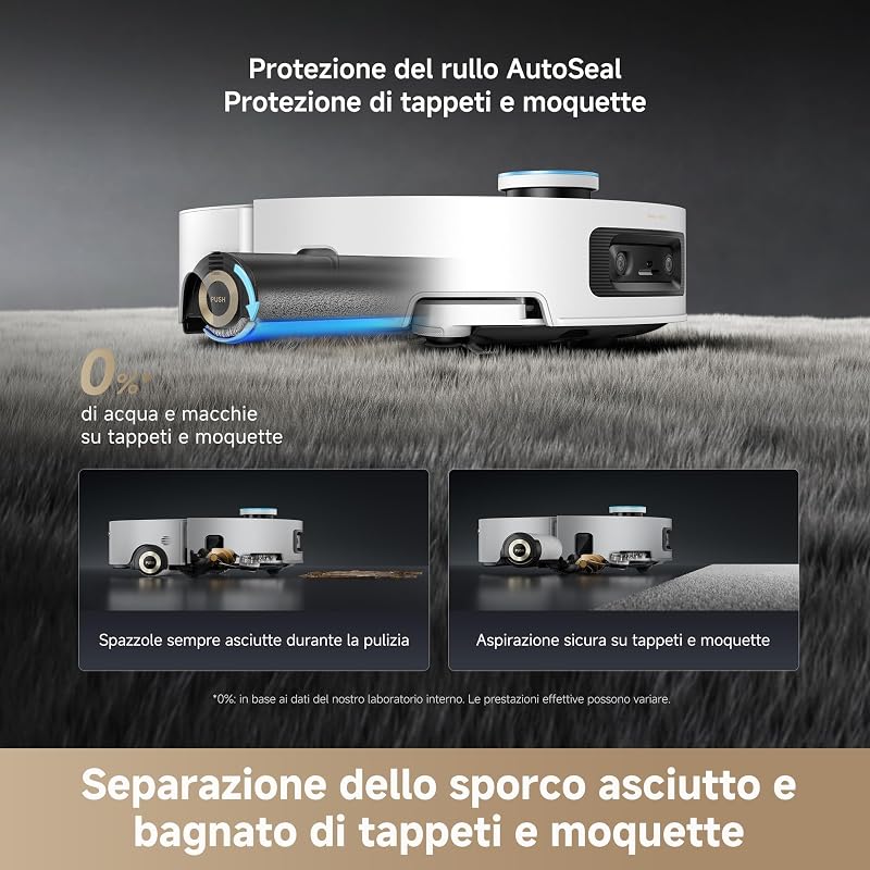 Aqua10 Ultra Roller Complete Robot Aspirapolvere, Aspir. 30.000 Pa