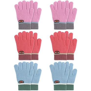 Colorful Nylon Dance Gloves For Kids | Lightweight Short Mittens For 3-10 Year Old Boys & Girls