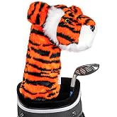 Daphne&rsquo;s Headcovers Tiger Headcover Funny Golf Club Cover Stylish Protection for Club Driver Headcover for Men and Women