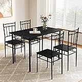 AMICLIBER Dining Table Set for 4, 5-Piece Kitchen