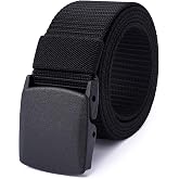 Mile High Life | Nylon Web Belt | Outdoor Military Belt | TSA Safe Buckle Plastic/Metal