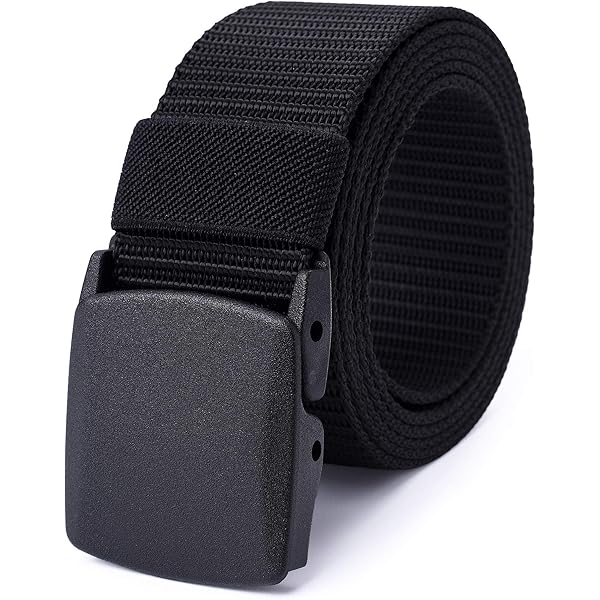 WYuZe Mens Nylon Web Belt No Metal Nickel-Free Military Tactical