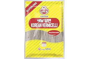 OTTOGI Korean Vermicelli Premium Glass Noodle (17.63oz /500g) - Vegan, Gluten Free, Low Carb, 100% Sweet Potato Starch