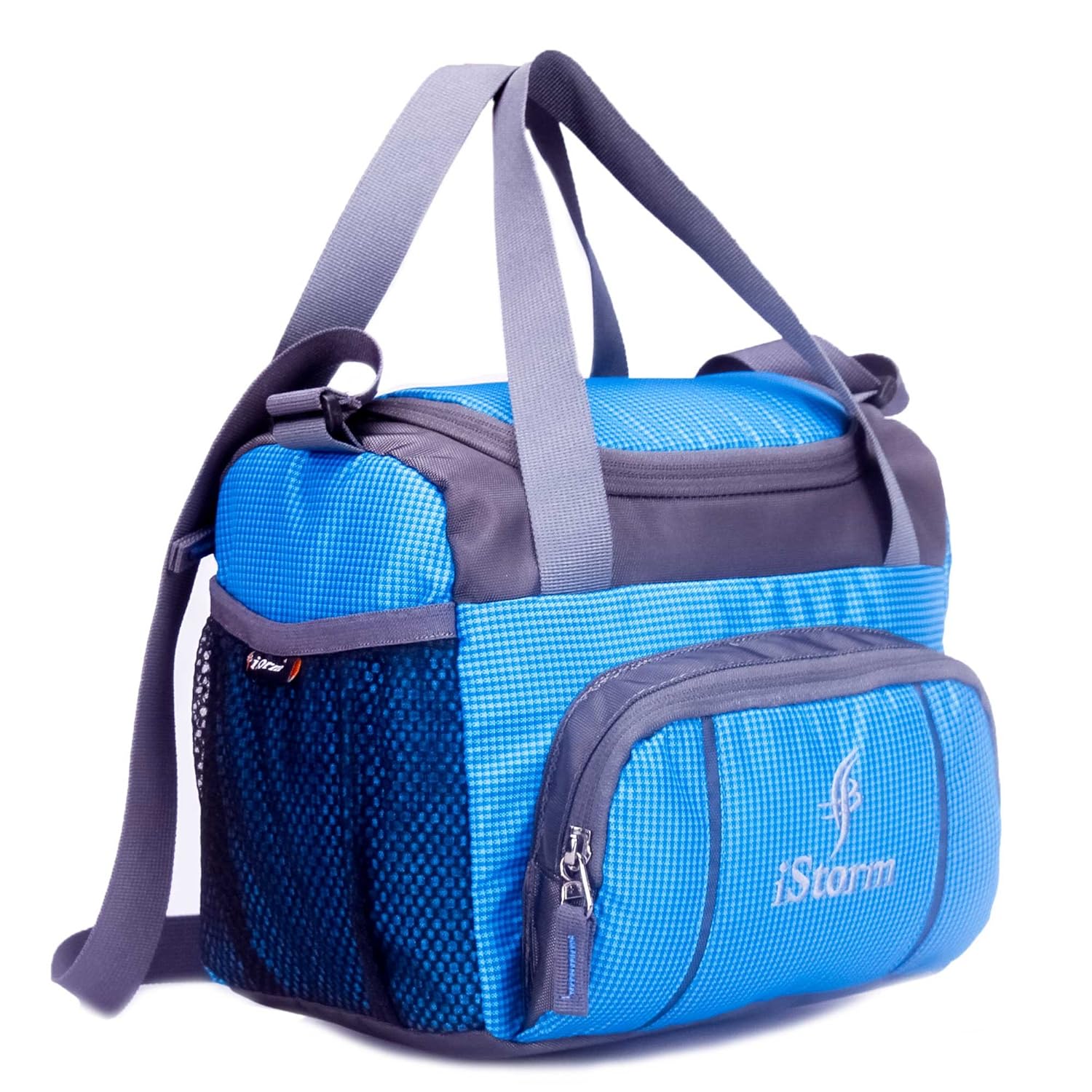 iStorm Spice Lunch Bag (Sky Blue & Grey) Lunch Bag for Office Men