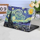 Funut Compatible with MacBook Air 13 inch Case 2021 2020 2019 2018 Model A2337 M1 A2179 A1932 Plastic Hard Shell Case Protective Cover for MacBook Air 13 with Touch ID, Van Gogh Starry Sky