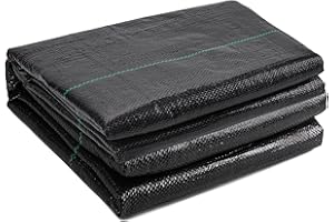 TOPHOUSE 4ft x 50 ft Landscape Fabric Heavy Duty Weed Barrier for Vegetable Garden Weed Cloth