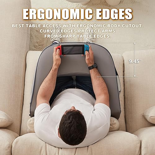 cooloo8 Soft Lap Desk Pillow for Adult, Extra Large Reading Pillow