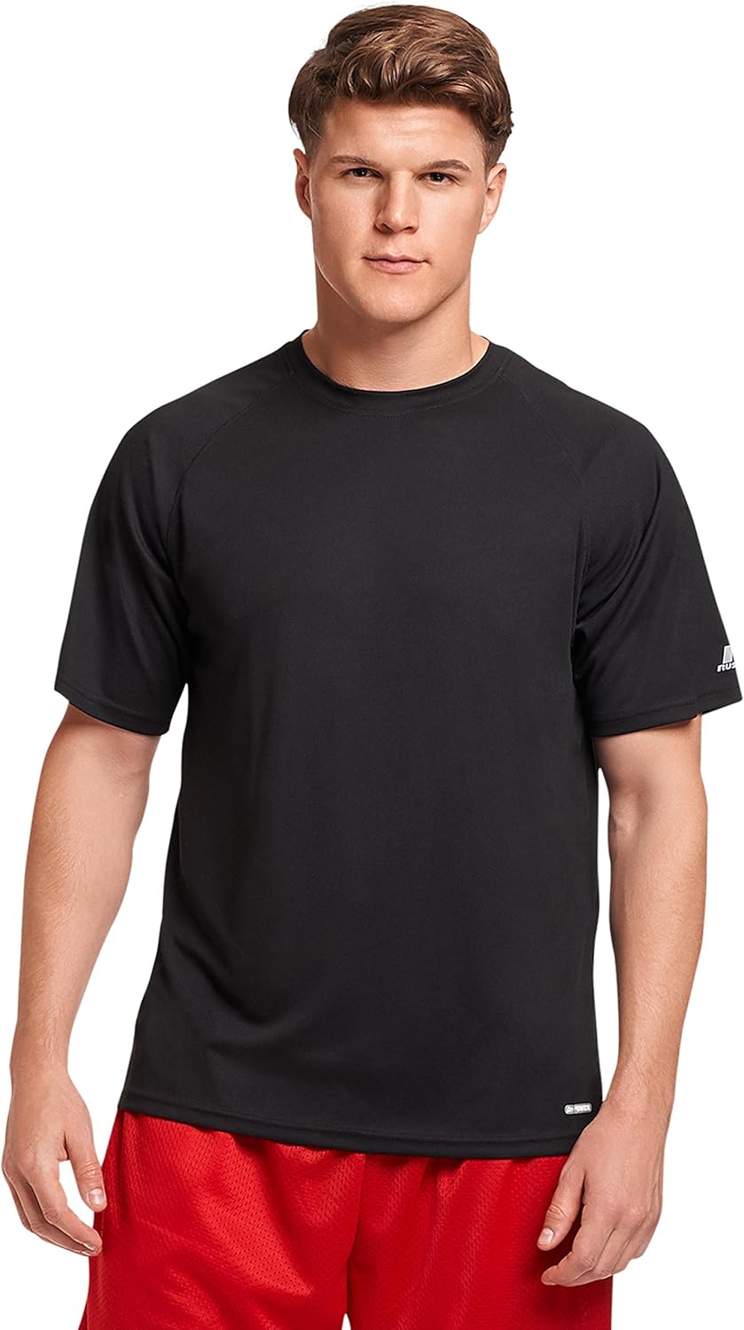 Russell Athletic Men's Dri-Power Performance Mesh T-Shirt: Clothing