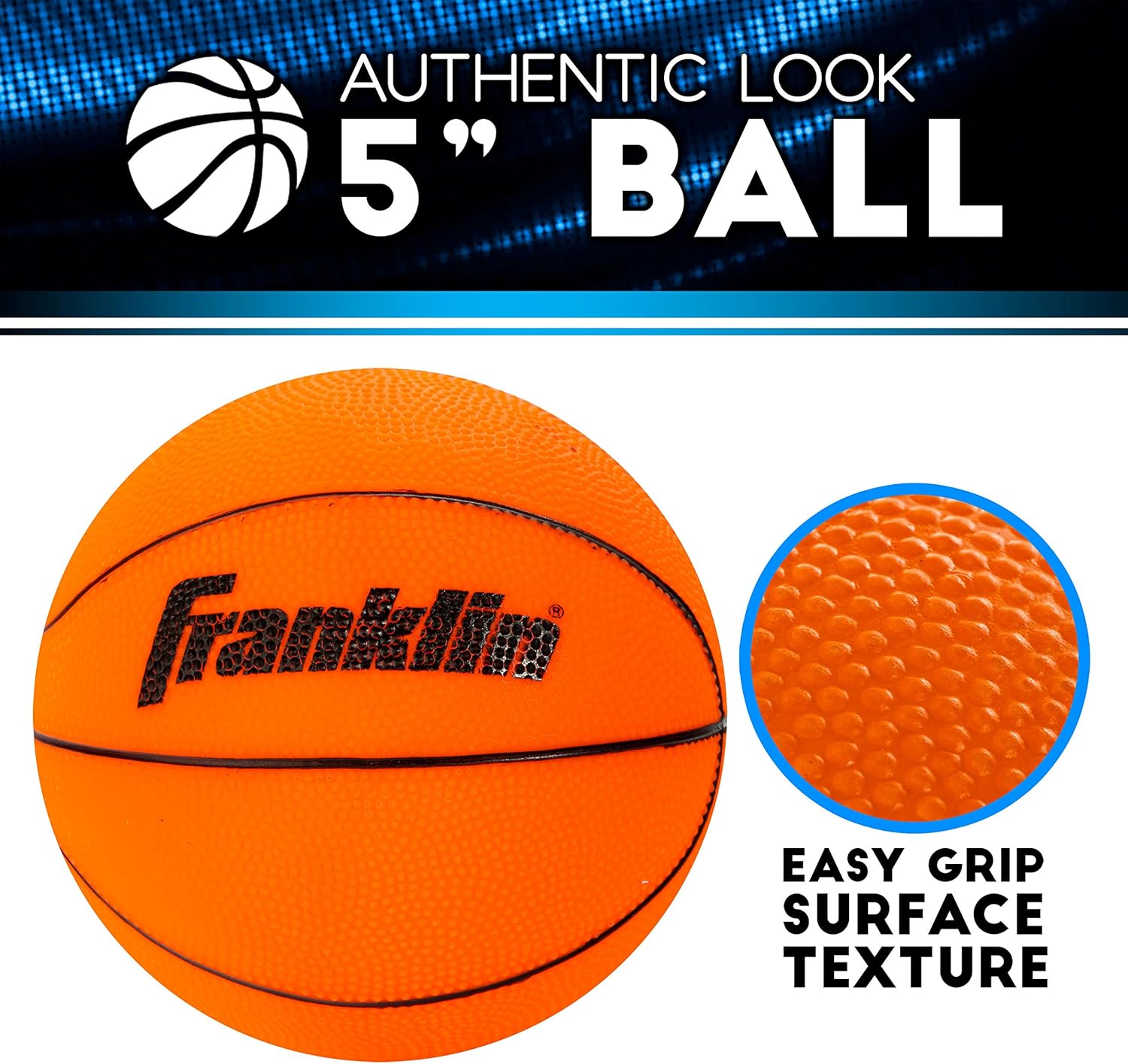 Franklin Sports Over The Door Mini LED Scoring Basketball Hoop - Slam Dunk Approved - Shatter Resistant - Accessories Included: Sports & Outdoors