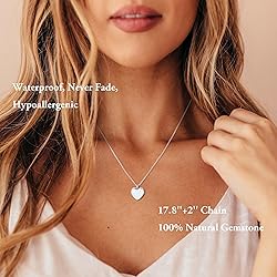 SmileBelle Moonstone Necklace Heart Necklaces for