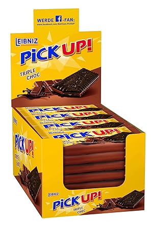 Pick Up Triple Choc 24 X 28 G Schokokeks Riegel Knuspriger Kakaokeks Knackige Schokolade Leckerere Schokoladencreme Praktisch Einzeln Verpackt Amazon De Lebensmittel Getranke