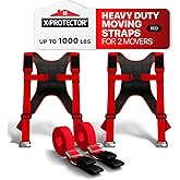 X-Protector Moving Straps - 2 Pairs - Lifting Straps for 2 Movers - Move Furniture Easily and Safely - Perfect for Lifting & 