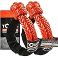 TOUGH 2 Pcs Synthetic Soft Shackle 1/2 x 22 (55,000lbs Breaking Strength) Rope Shackle with 4 Sleeves for Sailing SUV ATV Tru