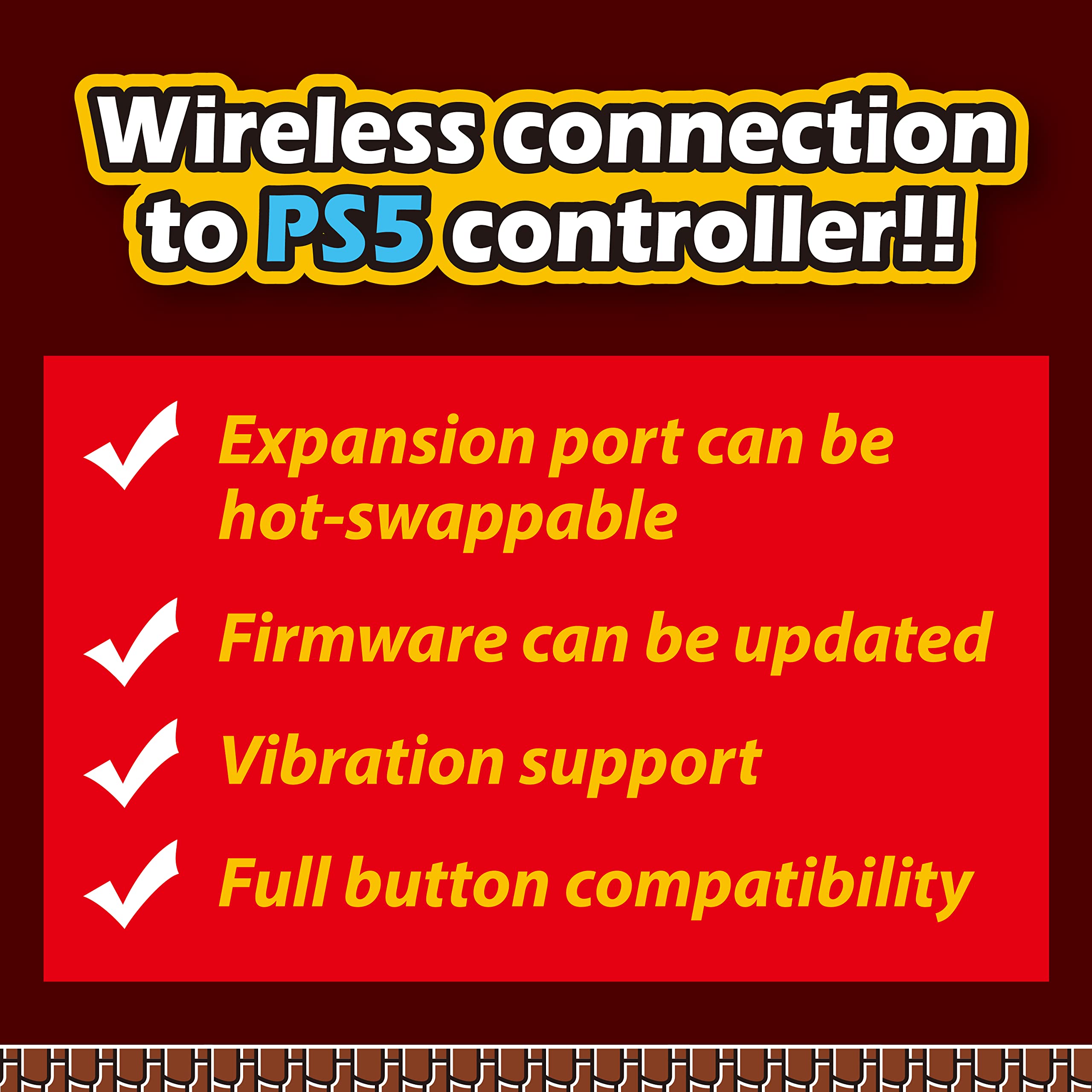 Brook Super Converter - Wii U to SW, Wii Retro Controller Adapter for Switch/PS4/PC Game Consoles, Supports Taiko Drum/Classic/Fighting Stick