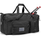 TONRUYN 120L Extra Large Baseball Duffle Bag for Adult Softball Gym Bag with Shoe Compartment, Sports Duffel Bat Equipment Bag Coach Team Catchers Gear Bag for Hockey Football Basketball Soccer, Black