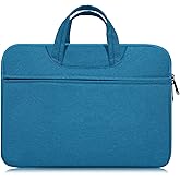 14-15 Inch Waterproof Laptop Sleeve Case for Dell Latitude/Inspiron, HP AUSU Lenovo Chromebook/Stream/ASUS Vivobook/Lenovo Laptop Cover Briefcase Carrying Computer Bag with Accessory Pocket, Blue