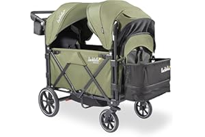 Larktale caravan V3, Chelsea Green - Stroller/Wagon for Kids & Babies - Seats 2 Passengers or 200 lbs. Total Weight Capacity.