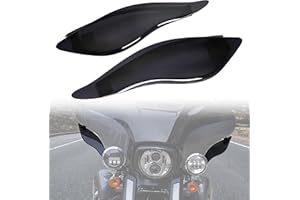 VEISUTOR Motorcycle Adjustable Air Deflector Fairing Side Wings Windshield Adjustable Wind Deflectors Fairing Side Shield for Harley Davidson Electra Glide Street Glide Trike 2014-2022 Accessories