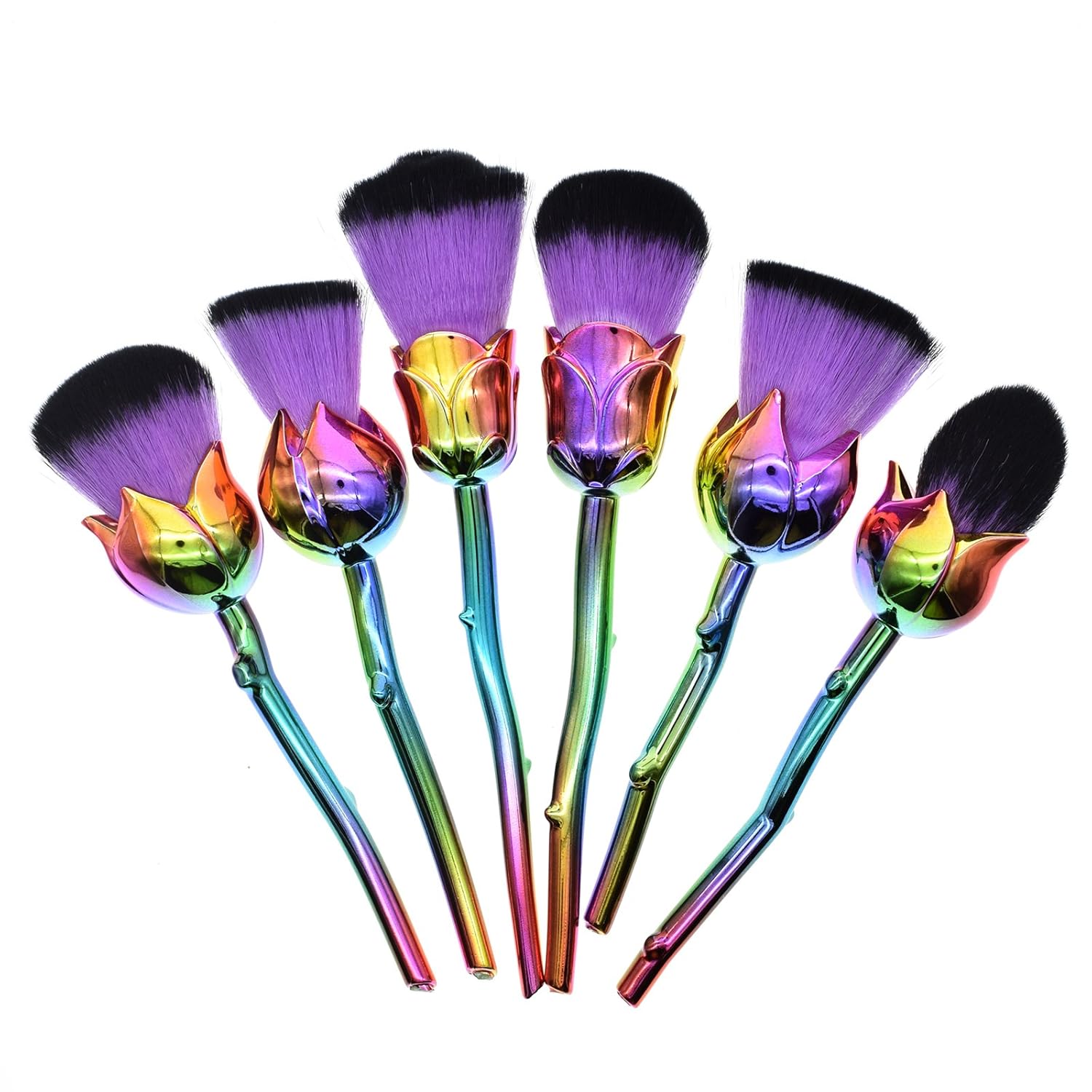 Dolovemk 6PCS Rose Makeup Brushes Set,Makeup Brushes Set
