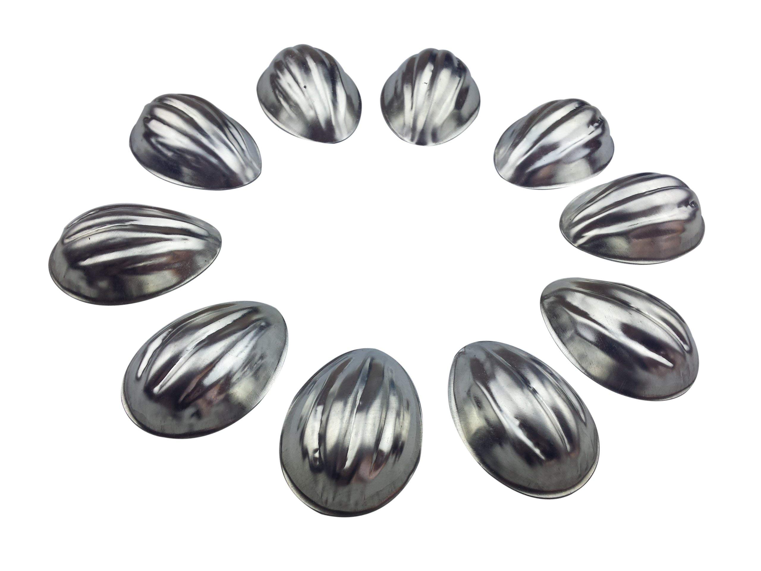 Metal Mold Form Nuts for Sweet Russian Nuts Oreshki Pastry Cookie Nutlets (Set of 40 pcs)