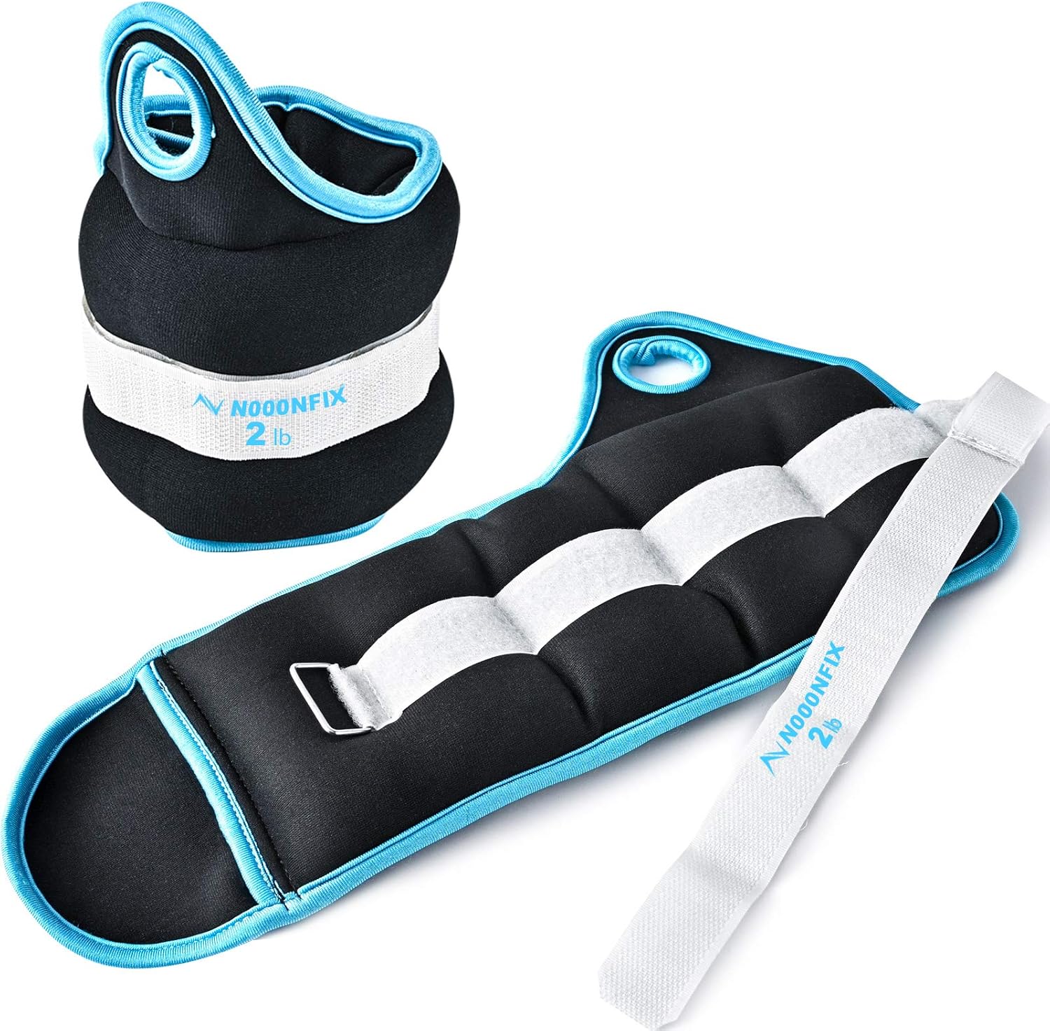 N NOOONFIX Adjustable Wrist Weights Thumblock 4lb Set (2lbs Each) Hand Ankle Arm Weights, Adjustable Strap for Women & Men Fitness Strength Exercise Workout Yoga, Dance, Pilates, Cardio, Aerobics : Sports & Outdoors