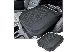 Sinminou Center Console Armrest Cover Compatible with 2019-2026 Chevy Silverado & GMC Sierra, 2021-2026 Chevy Tahoe/Suburban 