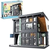 TYCOLE City Coffee Shop Toy for Adults and Kids, Street View MOC Cafe Architecture Model Set,Normal Size Block Building Toy w