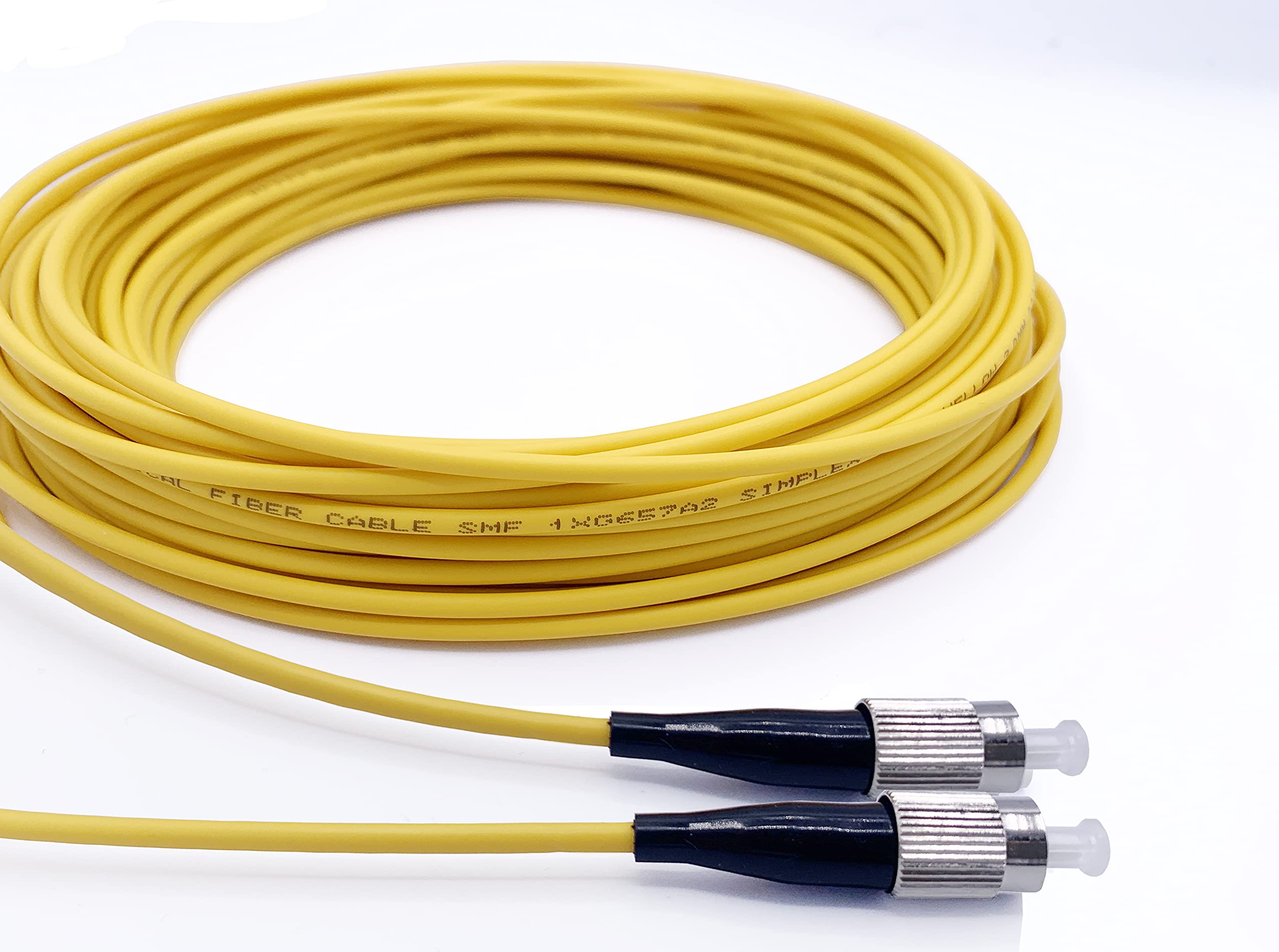 Elfcam Fibre Optic Cable FC/PC to FC/PC Simplex Monomode 9/125μm, LSZH Optical Cable (10 m)