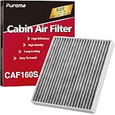 Puroma Cabin Air Filter Activated Carbon for CF12160 CAF1948P Hyundai KIA | For Kona Tucson Veloster Venue Seltos Soul EV, Easy Install, Odor Removal, High Airflow Capacity, Long-lasting, Multi-layer