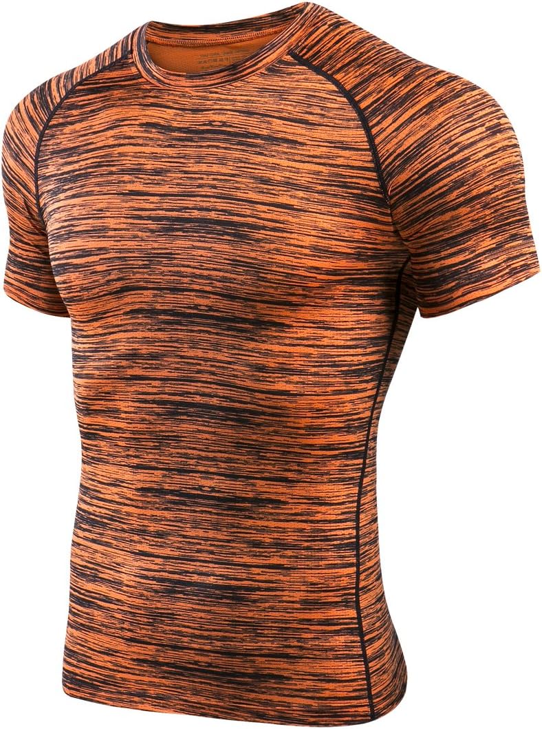 PASSWIN Men's Sport Short Sleeves T-Shirt Cool Dry Running Activewear Top
