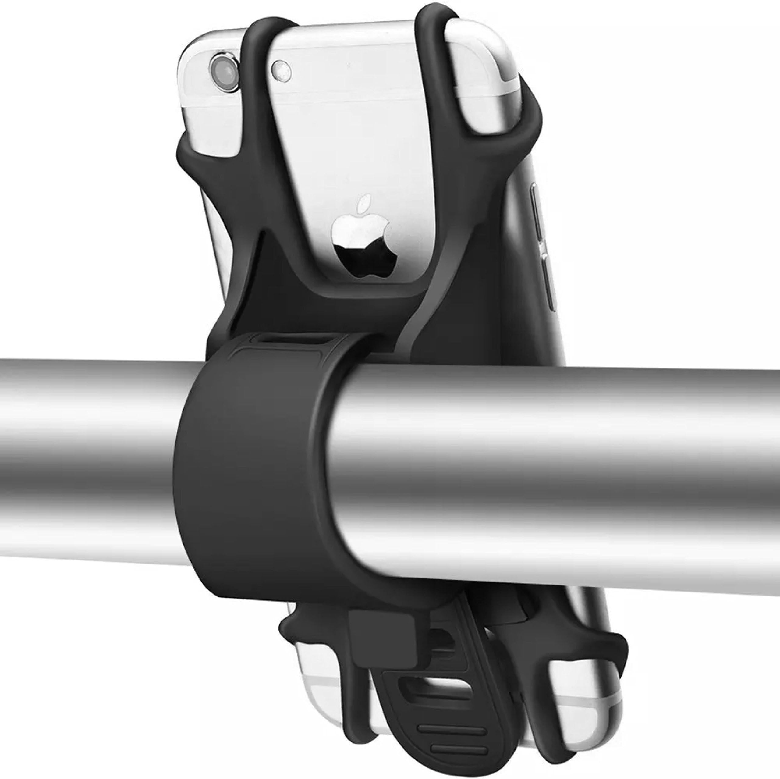 Mount Tie Universal Phone Holder for Road & Mountain Bikes, Scooters, Baby Prams, Golf Trolleys, Phone Mount with Break-Free Design - iPhone, Samsung, Huawei etc