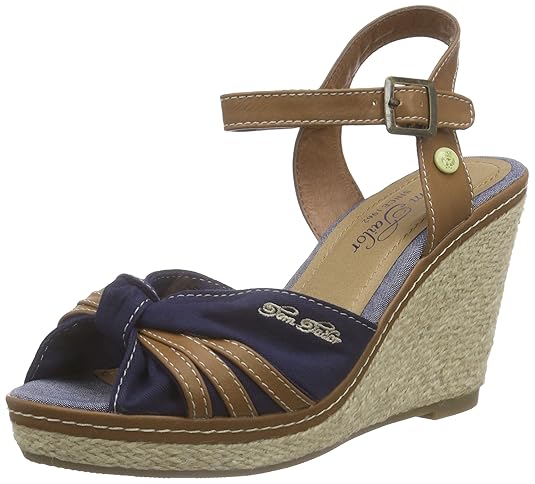 TOM TAILOR Damen Damenschuhe Knöchelriemchen